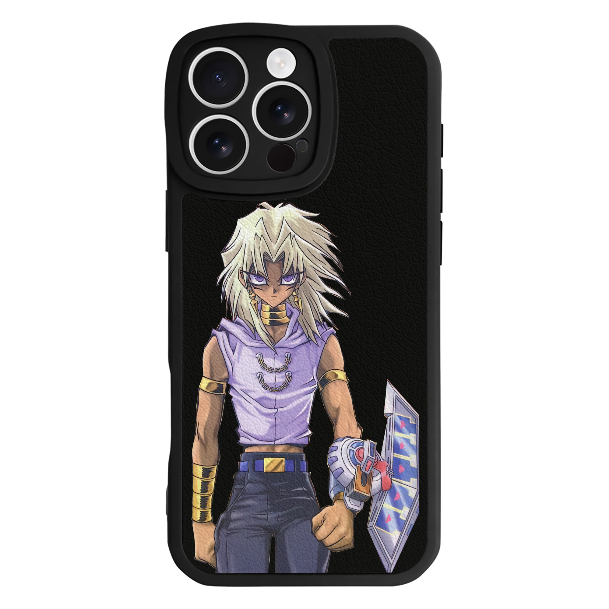 （画像用） 遊☆戯☆王 Yu-Gi-Oh! 【iPhone 16シリーズ対応】シリコンスマホケース（レザー調） 材質：シリコン